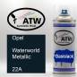 Preview: Opel, Waterworld Metallic, 22A: 400ml Sprühdose, von ATW Autoteile West.